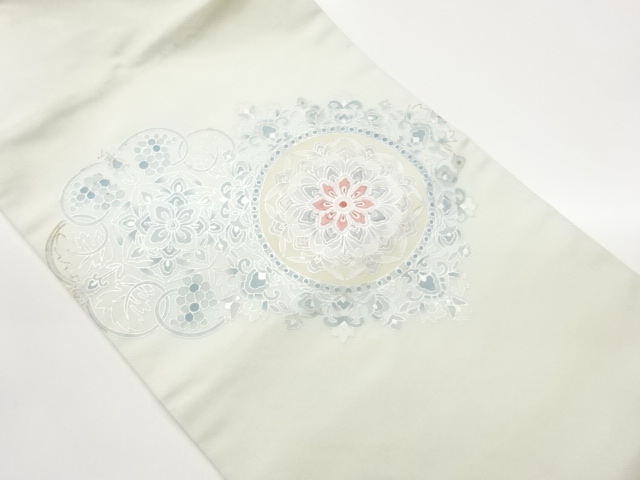 華文模様刺繍名古屋帯